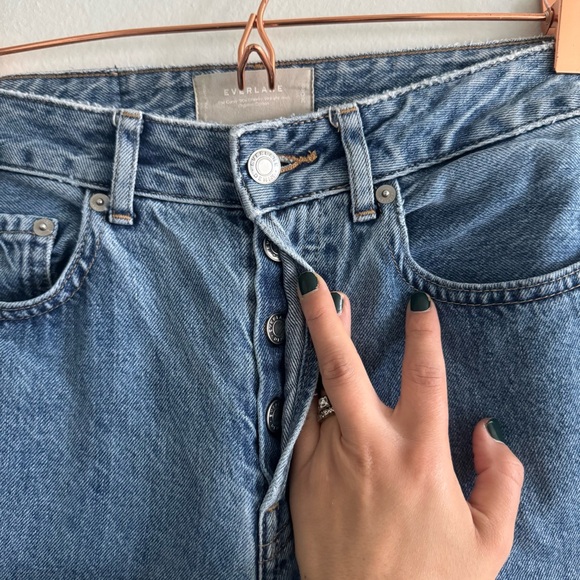 Everlane The Curvy 90s Cheeky Straight Jean Size 26 Crop Raw Hem - Picture 4 of 10